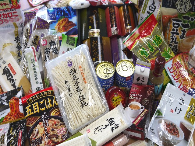 いただいた食品の一部